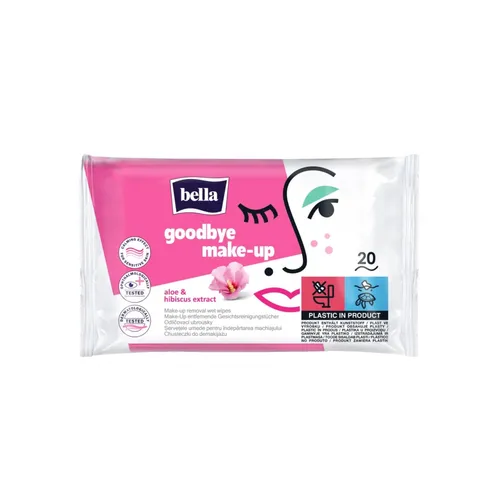 Bella - Goodbye Make-up, oczyszczające chusteczki do demakijażu, 20 sztuk