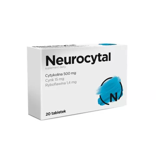 Neurocytal - suplement diety wspierający układ nerwowy, 20 tabletek