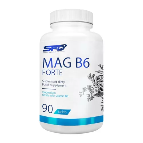 SFD Mag B6 forte- suplement diety na prawidłową pracę mięśni i układu nerwowego, 90 tabletek