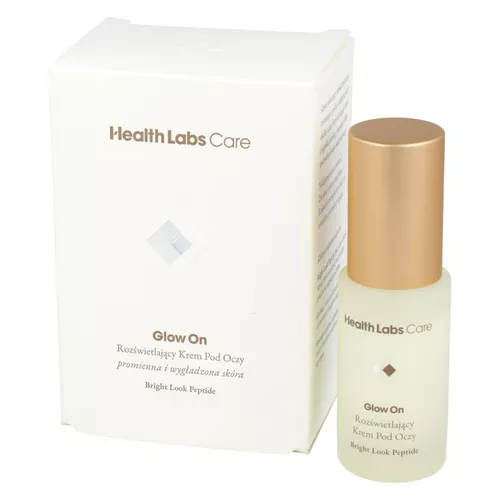 Health Labs Care - Glow On, rozświetlający krem pod oczy, 15 ml