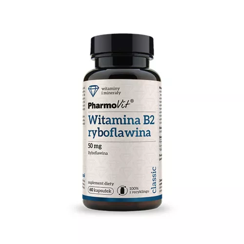PharmoVit Witamina B2 ryboflawina, 60 kapsułek