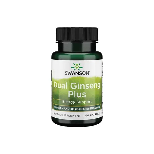 Swanson Dual Ginseng Plus, 60 kapsułek