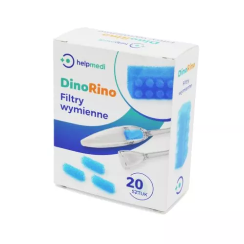 HelpMedi DinoRino - filtry wymienne do ustnego aspiratora kataru, 20 sztuk