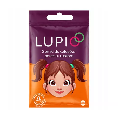 LUPIO - Gumki do włosów przeciw wszom, 4 sztuki