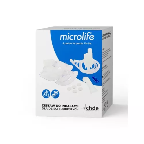 microlife - zestaw do inhalacji dla dzieci i dorosłych, 1 sztuka