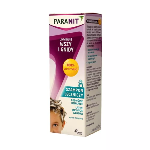 PARANIT - szampon leczniczy likwidujący wszy i gnidy, 100 ml