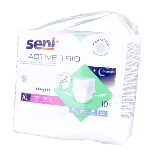 Seni Active Trio - majtki chłonne, Extra large 8, 10 sztuk