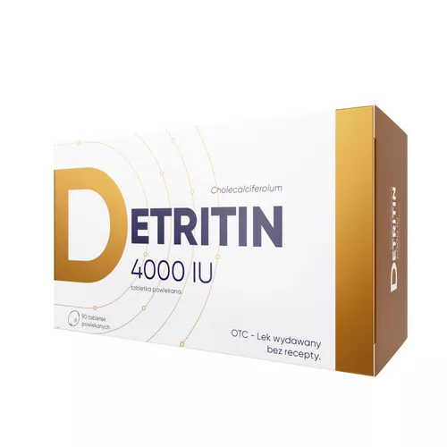 Detritin 4000 IU, 90 tabletek powlekanych