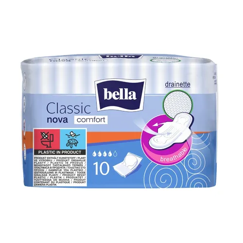 BELLA - CLASSIC NOVA Comfort, podpaski, 10 sztuk
