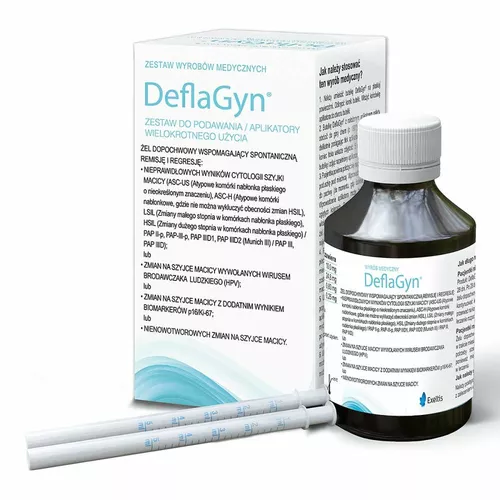 DeflaGyn - zestaw, żel dopochwowy 150 ml + 2 aplikatory