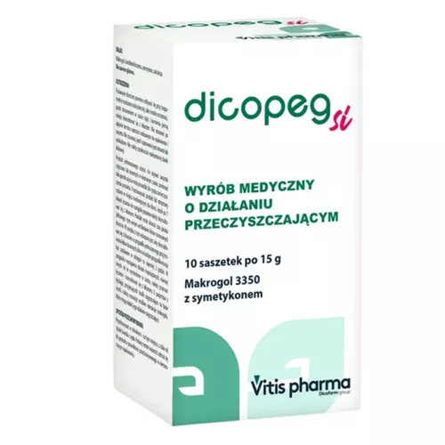 Dicopeg Si - proszek do sporządzania roztworu doustnego na zaparcia, 10 saszetek