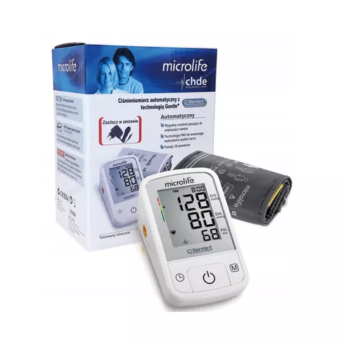 MICROLIFE - ciśnieniomierz automatyczny BP A2 Basic + zasilacz, 1 sztuka