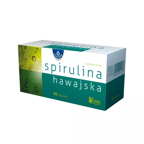 Oleofarm,  Spirulina hawajska, 90 kapsułek