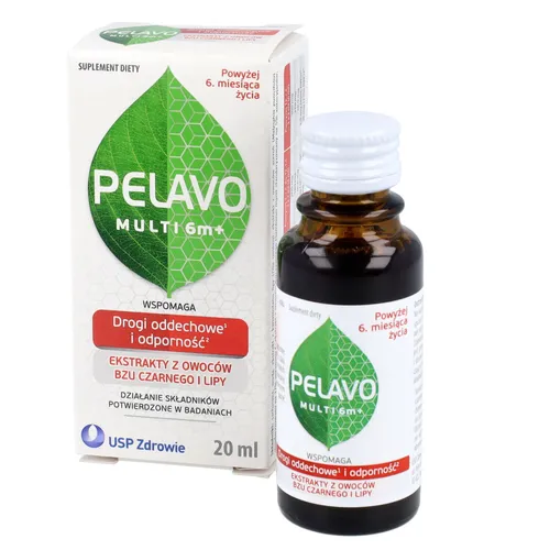 PELAVO Multi 6m+, syrop dla dzieci powyżej 6. miesiąca życia, 20 ml
