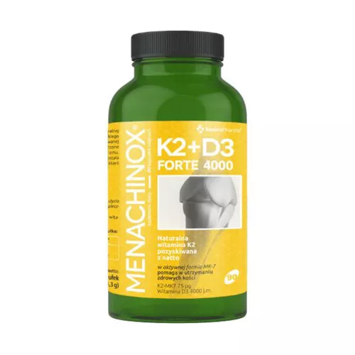 Menachinox K2 + D3 Forte 4000, 90 kapsułek
