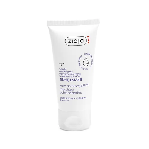 ziaja med - krem do twarzy SPF 20 łagodzący, 50 ml
