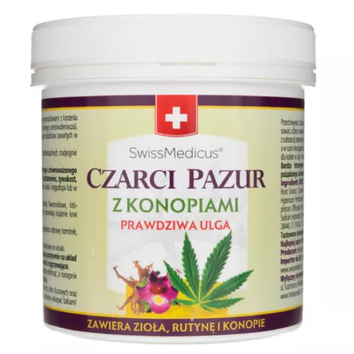 Herbamedicus - czarci pazur z konopiami, 250 ml