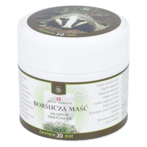 HERBAMEDICUS - Borsucza Maść na lepsze oddychanie, 50 ml