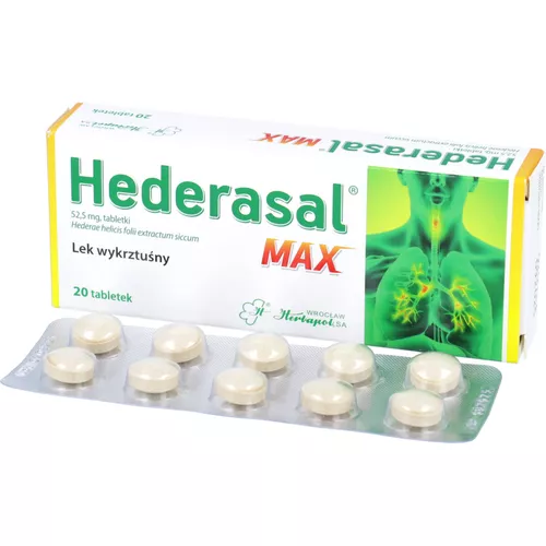 Hederasal Max 52,5 mg, 20 tabletek