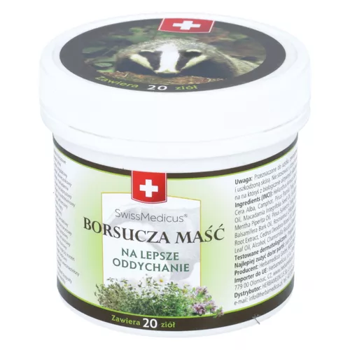 Herbamedicus - borsucza maść, na lepsze oddychanie, 125 ml