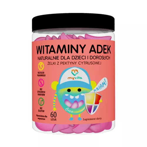 MyVita Witaminy ADEK dla dzieci i dorosłych, 60 żelek