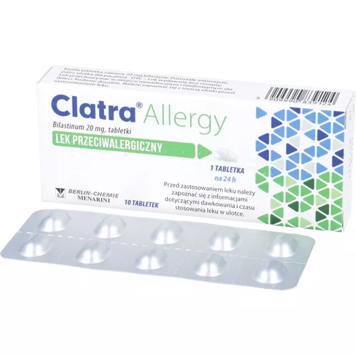 Clatra Allergy 20 mg, 10 tabletek