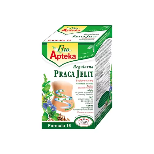 Malwa Praca Jelit, Formuła 16, zioła, 20 saszetek