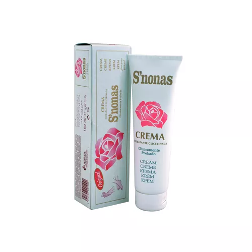 S'NONAS - krem glicerynowy do rąk i stóp w tubie róża, 150 ml