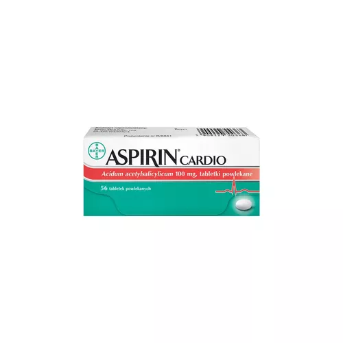 Aspirin Cardio 100 mg, 56 tabletek powlekanych
