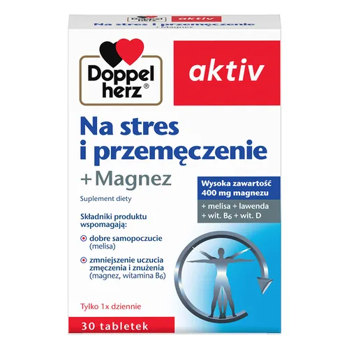 Doppelherz aktiv - suplement diety na stres i przemęczenie, 30 tabletek