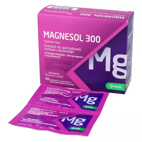Magnesol 300 mg, granulat, 20 saszetek