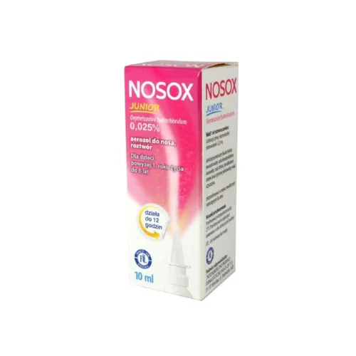 Nosox Junior 0,025%, aerozol do nosa, roztwór, 10 ml