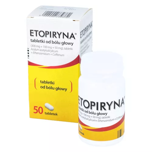 Etopiryna 300 mg + 100 mg + 50 mg, 50 tabletek
