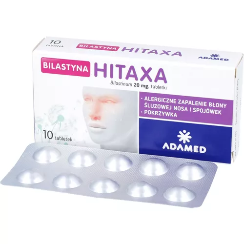 Bilastyna Hitaxa 20 mg, 10 tabletek
