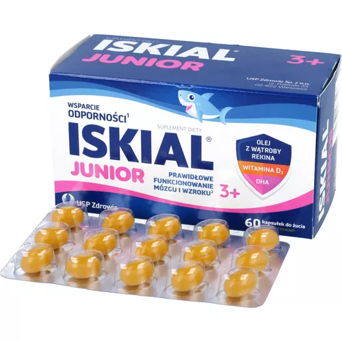 Iskial Junior, 60 kapsułek do żucia