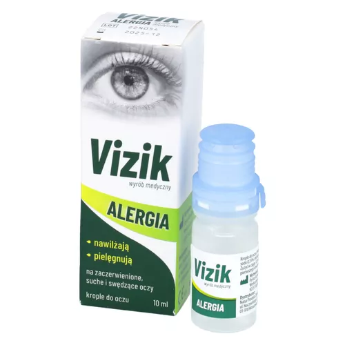 Vizik Alergia na zaczerwienione, suche i swędzące oczy - krople do oczu, 10 ml