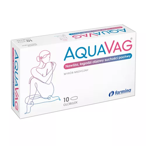 Aquavag - suchość i pieczenie pochwy, 10 globulek dopochwowych