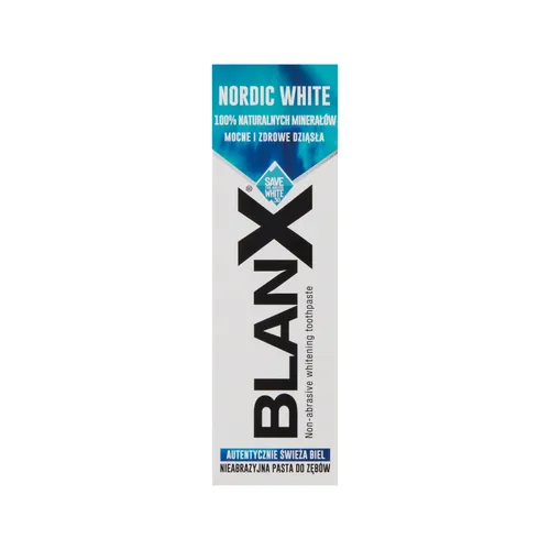 BLANX Nordic White - pasta do zębów, wybielająca, nieabrazyjna, 75 ml
