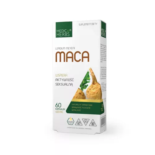 Medica Herbs Maca 620 mg, 60 kapsułek