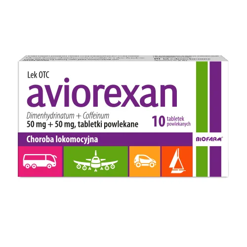 Aviorexan 50 mg + 50 mg, 10 tabletek