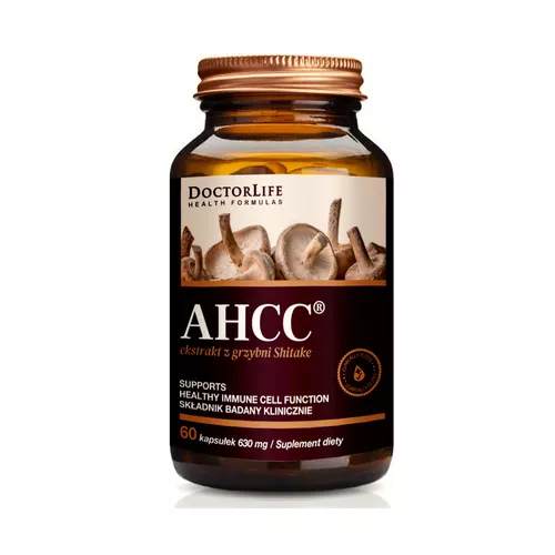 DoctorLife - AHCC, ekstrakt z grzybni Shitake, 60 kapsułek