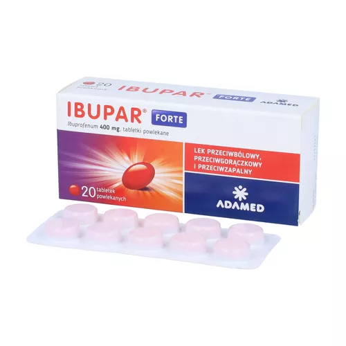 Ibupar forte, 400 mg, 20 tabletek powlekanych