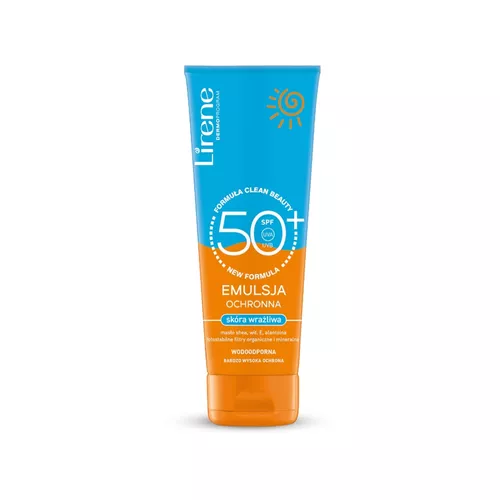 Lirene Sun - emulsja ochronna, skóra wrażliwa, SPF 50, 120 ml