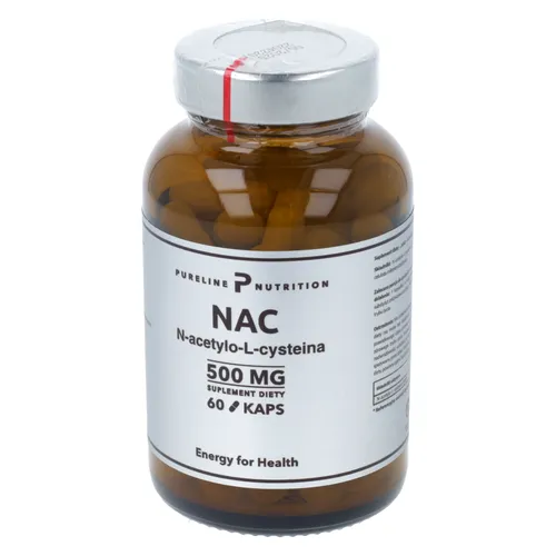 Pureline Nutrition NAC N-acetylocysteina, 60 kapsułek