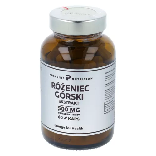 Pureline Nutrition Różeniec górski, 60 kapsułek