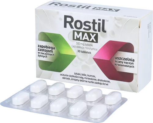 Rostil Max 500 mg, 30 tabletek