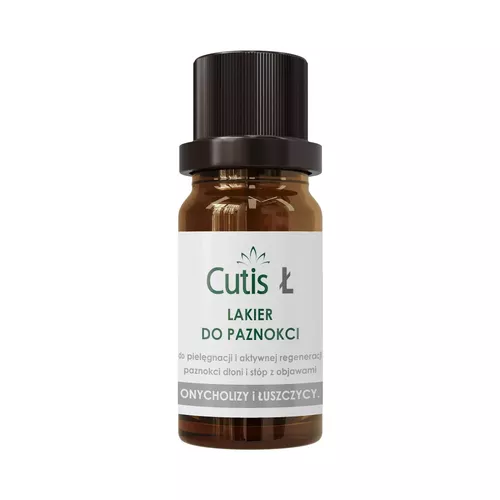 Cutis Ł - lakier do paznokci + CBD, onycholiza i  łuszczyca, 10 ml