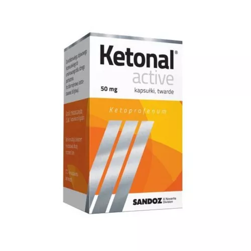 Ketonal Active 50 mg, 30 kapsułek twardych