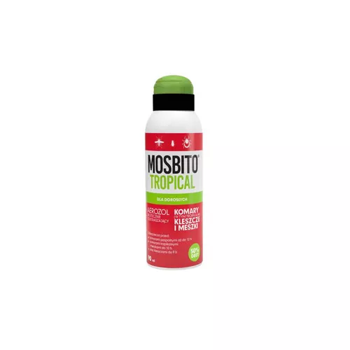 Mosbito Tropical - aerozol odstraszający komary, kleszcze i meszki, 90 ml