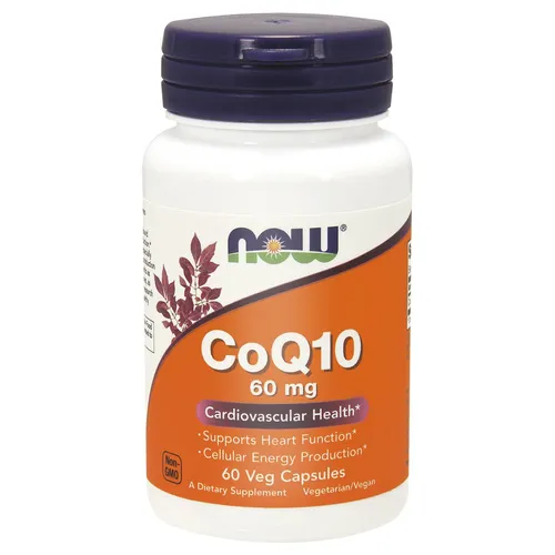 NOW FOODS Koenzym Q10 60 mg, 60 kapsułek